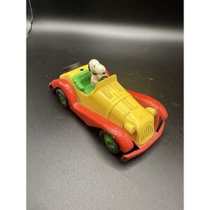 Aviva Snoopy And Woodstock Die Cast Car Vintage 1965 Read